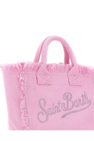 Borsa in canvas di cotone rosa SAINT BARTH KIDS | COL000100403L